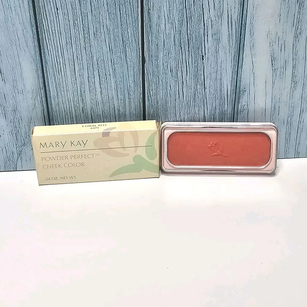 Mary Kay Powder Perfect Cheek Color Coral Reef #4471 Discontinued New Old Stock